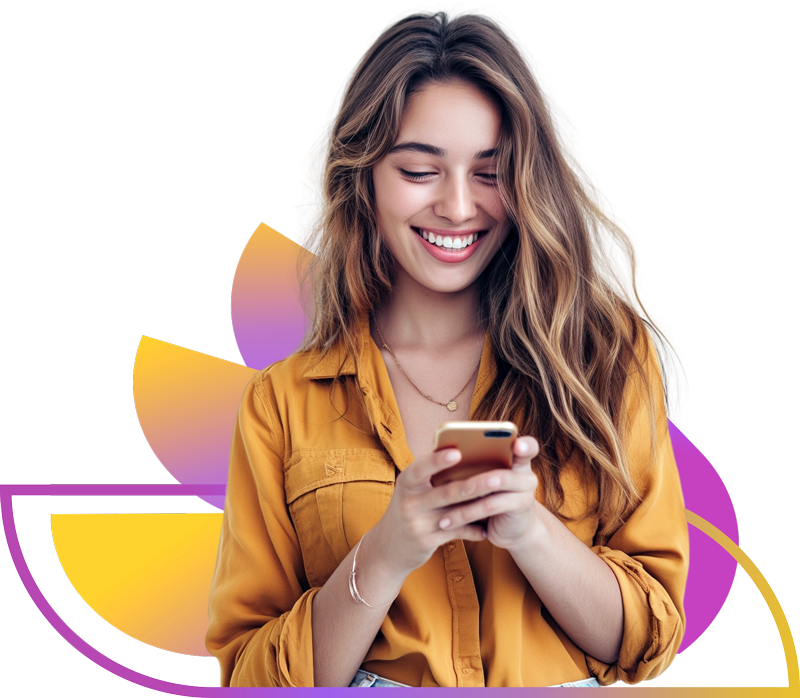 Imagen Mujer con Móvil